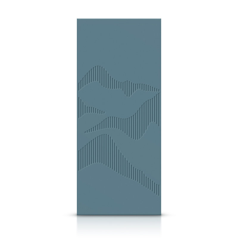 Panelled Wood Standard Door, Dignity Blue, 24" x 80"