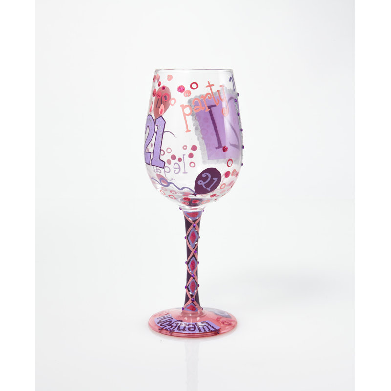 Verre à vin 21e anniversaire Lolita