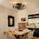 Ketara 18.1" Low Profile Caged Ceiling Fan With Lights Kit And Remote Control