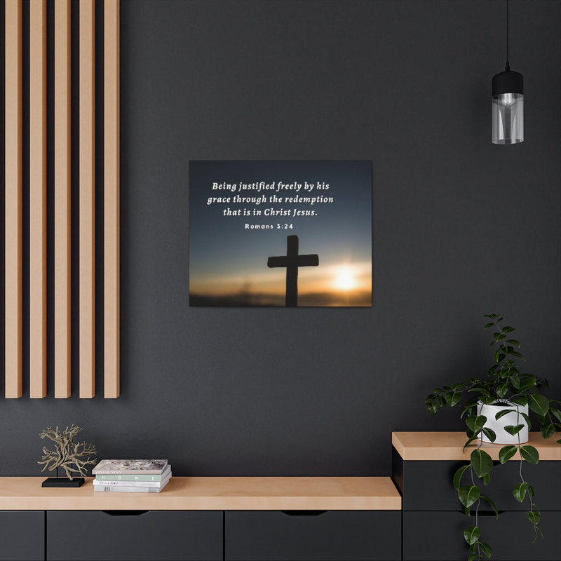 «Redeema Romanss», art mural chrétien sur toile, H 11 po x l 14 po