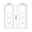 Cecilia Steel Flush Mounted Sconce