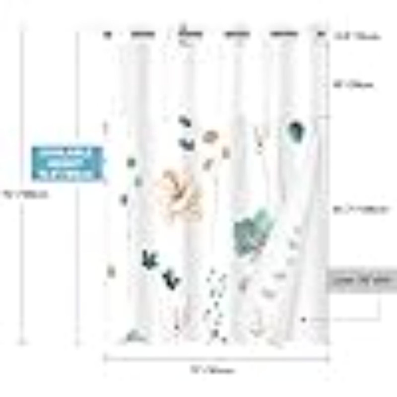 Rideau de douche No Hook, Teal