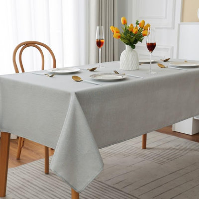 Home Decorative Glitter Rectangular Round Tablecloth Washable Table Cover