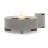 Rook Round Concrete Smokeless Fire Pit Table-90732172-90732175
