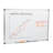 Mind Reader Dry Erase Magnetic White Board, Wall Mount with Eraser Marker Shelf, 35.5"L x 23.5"W x 0.5"D