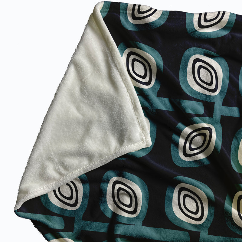 Maja Plain Weave / Muslin Throw Blanket, Blue