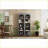 Cabinets, Farmhouse 2-Piece Set with Adjustable Shelves, 72"H Slate Gray Storage | Particle Board+MDF | Rustic/Lodge