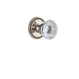 Grandeur Soleil Rosette Double Dummy with Fontainebleau Crystal Door Knob