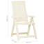 Bercut Foldable Outdoor Patio Dining Armchair-1538314005