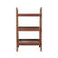 Banc de rangement en bois de hêtre à 3 niveaux, organisateur polyvalent pour l'entrée, la salle de bain, le salon et la chambre à coucher