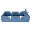 Lit plateforme simple tapissier avec coussin en lapin, lit rembourré pour enfants, rails latéraux de sécurité amovibles pour les tout-petits-128970223