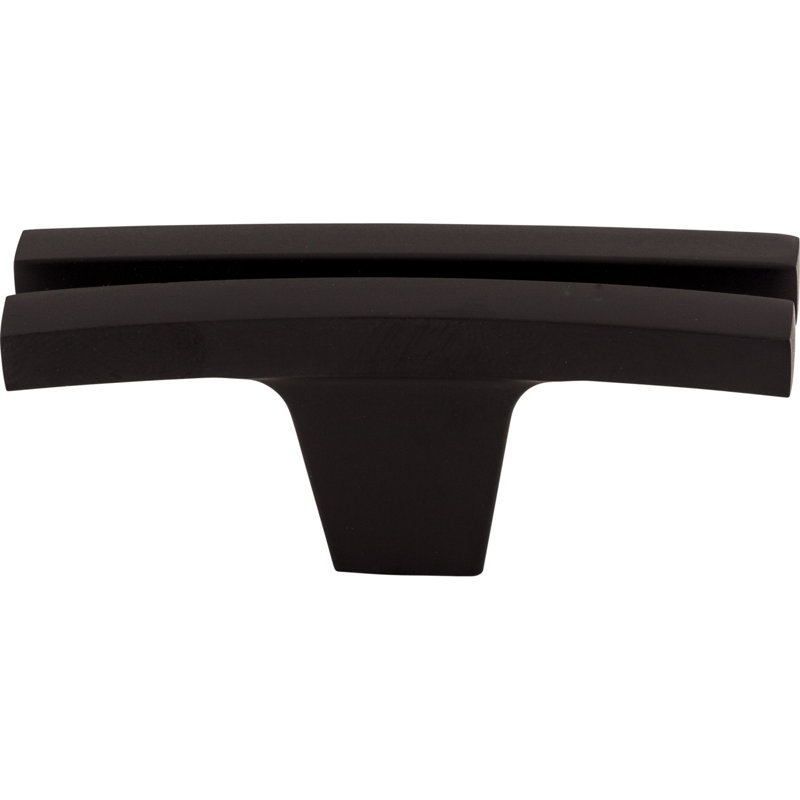 Flared 2 5/8" Length Geometric Knob, Black