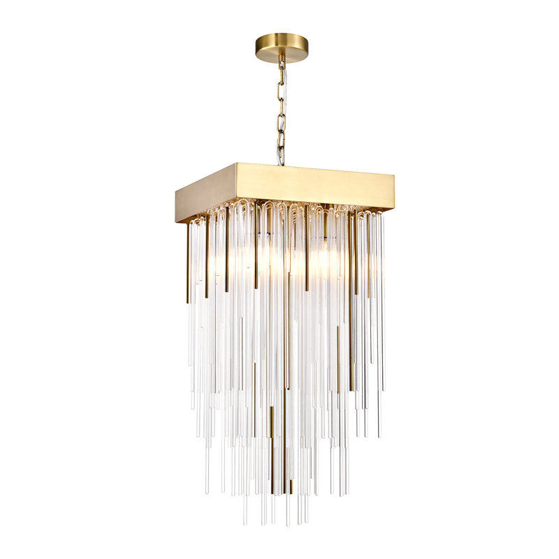 Luminaire suspendu 4 lumières Waterfall, Or