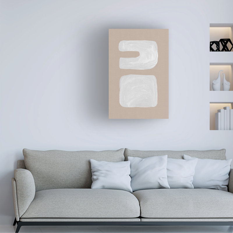 Art sur toile «Brun Orara Studio» Mid-Century III, H 12 po x l 19 po