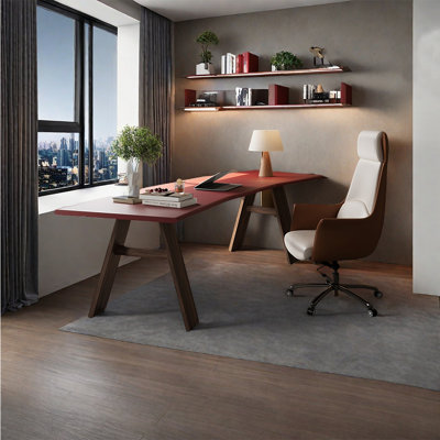 Ensemble de bureau et de chaises luxueuses de style italien