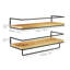 Wall Mounted Floating Shelves, 2 Wooden Bathroom Shelves, Hanging Wall Shelves-399769068
