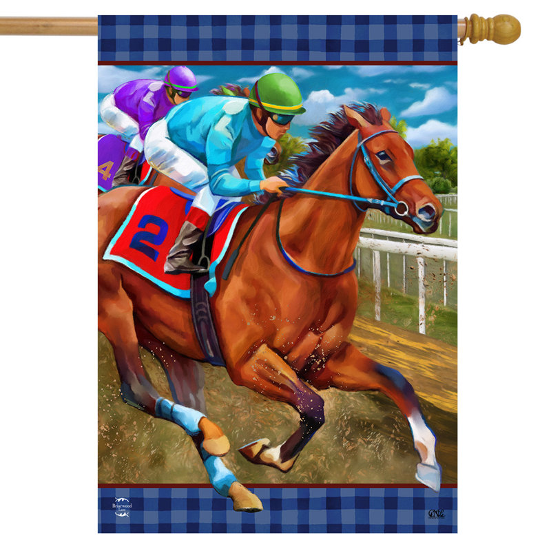 Horse Racing House Flag