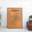 Madrid City Map - No Frame Print-459937442