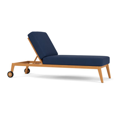 Alpine Outdoor Teak Chaise Lounge