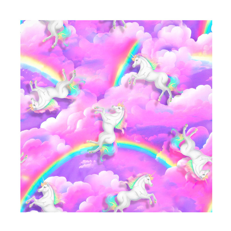 Jess Stempel Unicorn Pattern 1 Canvas Art, 18" H x 18" W