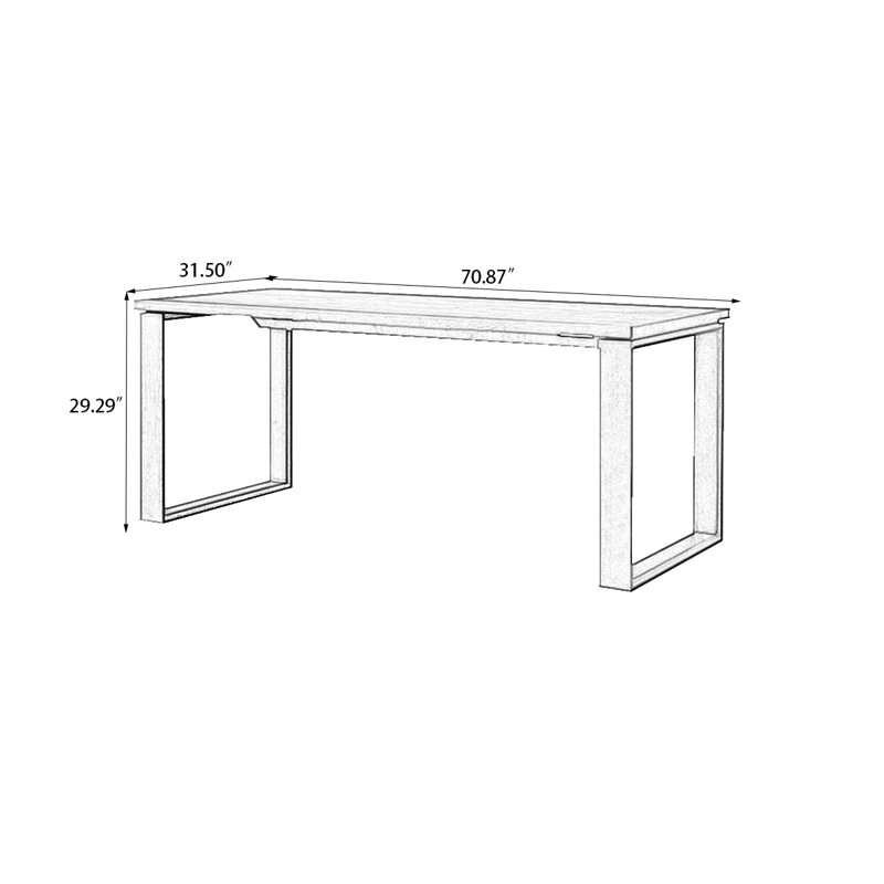 Tables de salle à manger 62,99 ", H 29,29 po x L 70,87 po x l 31,5 po