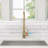 Single Gold Faucet For Kitchen, 360 Degree High Arc Spout, 304 Stainless Steel Construction, Tarnish And Rust , , Easy Installation Maintenance, Ceramic Cartridge Leak- Use, Water Hoses Provided