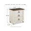 Aidsa Drawer Nightstand in Whitewash