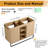 Zarnby 48'' Freestanding Double Bathroom Vanity Base Only