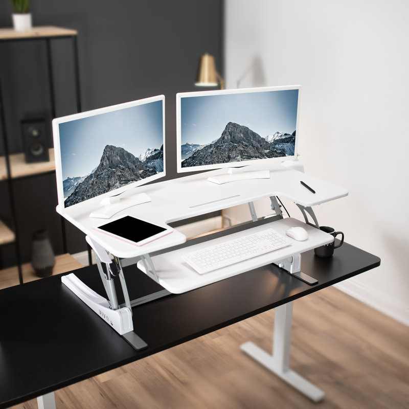 42" Standing Desk Converter DESK-V000VL Series, White