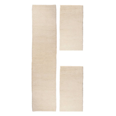 Handmade Berber Wool Rug In Cream