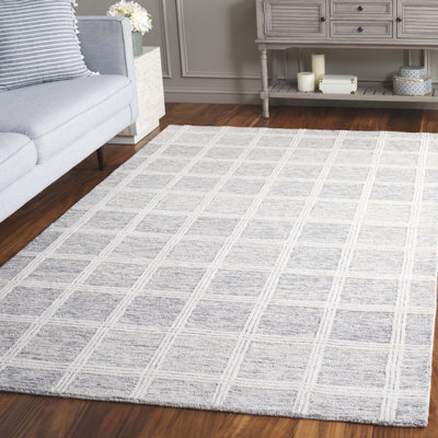Tapis en laine et en coton touffeté à la main Franklinton