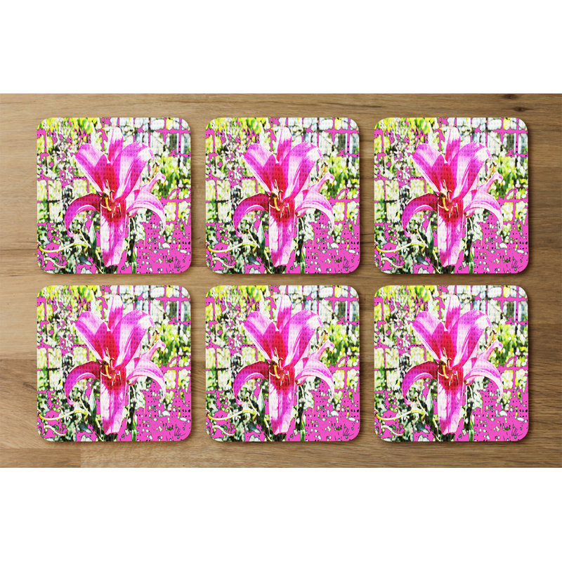 Square 6 Piece Coaster Set