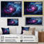 Rose et bleu, rêves astronomiques sur toile-2139747809-2139747808