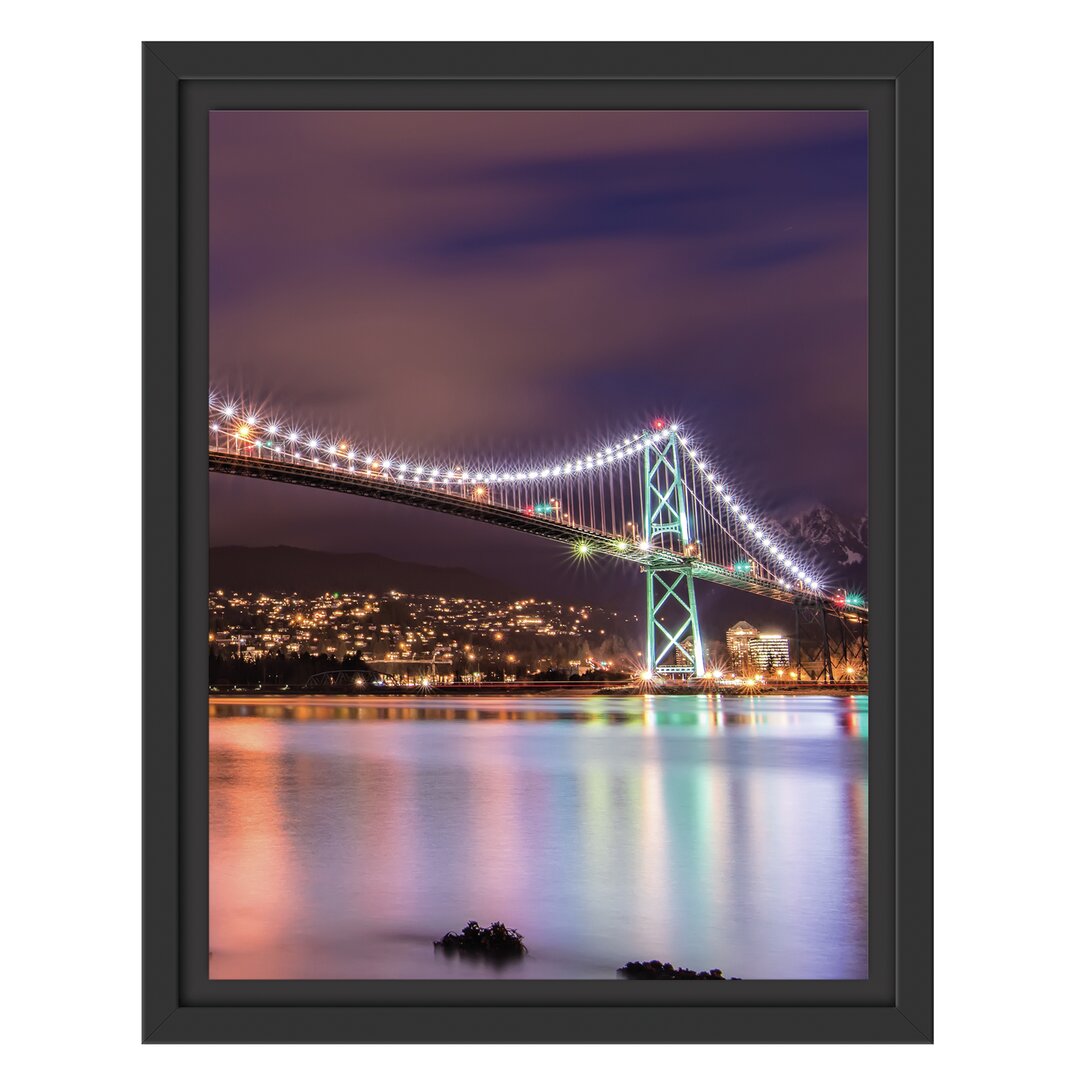 Gerahmtes Wandbild Lions Gate Bridge Vancouver