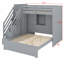 Kids Bunk Bed with Storage Stairs, Wardrobe, USB and LED Light for Bedroom-1303270159