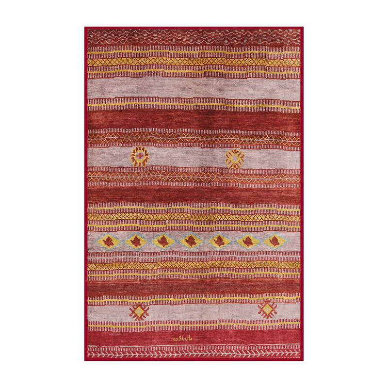 Tapis orange Benkelman, Rectangle 6 pi x 9 pi