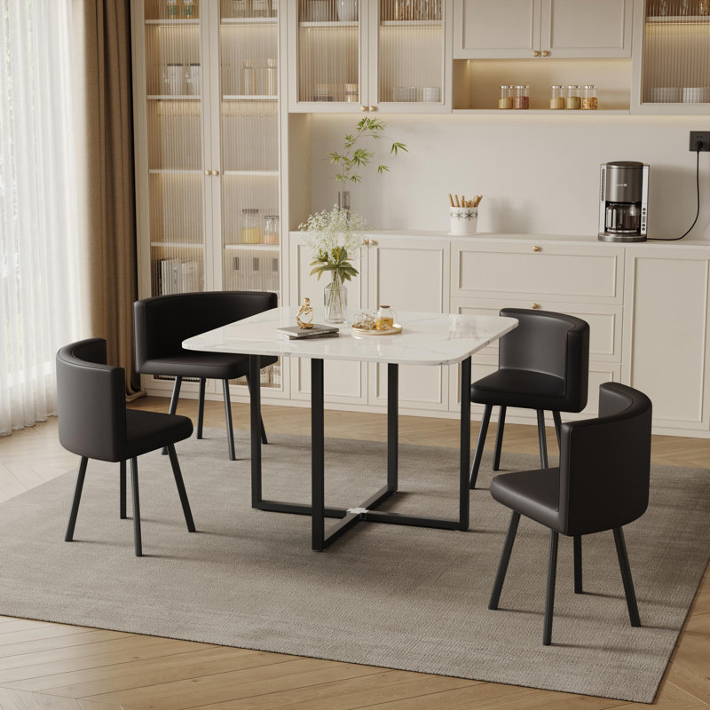 Stalcup 4-Person Trestle Dining Set | Stylish & Durable