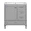 Meuble-lavabo simple 30 po avec plateau en résine Sedlik-1658284894