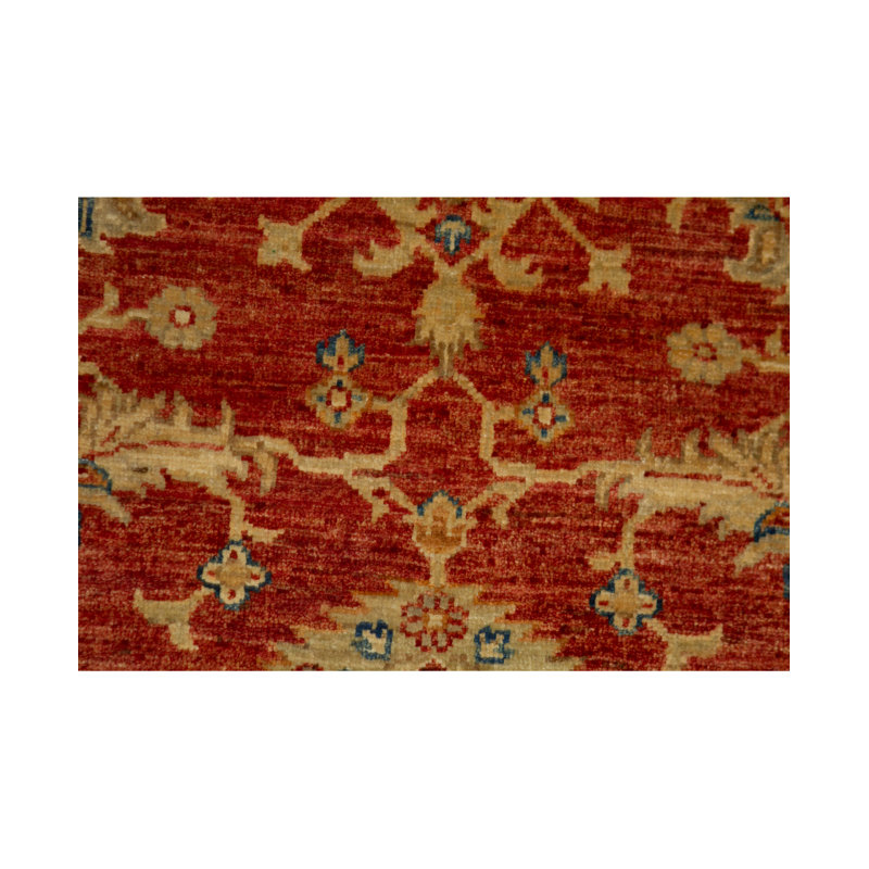 Tapis rouge noué à la main de haute qualité