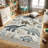Ambesonne Dinosaur High Density Long Fiber Poly Threads Decorative Area Rug Carpet-97177862