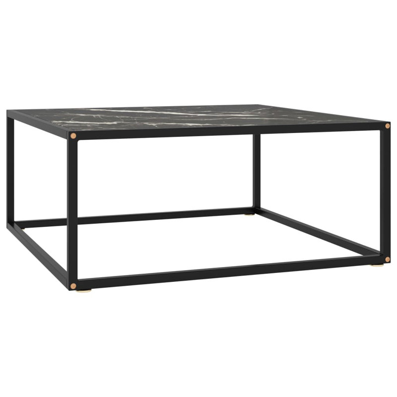 Alvah Frame Coffee Table, 35cm H x 80cm W x 80cm D, Black
