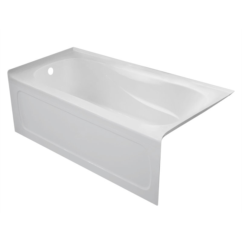 60'' x 30'' Soaking Acrylic Bathtub, Left