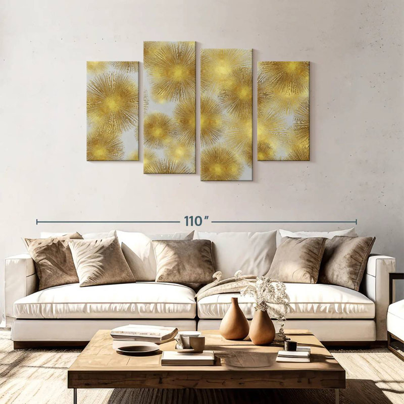 Avery Sunburst Cluster, 48" H x 75" W