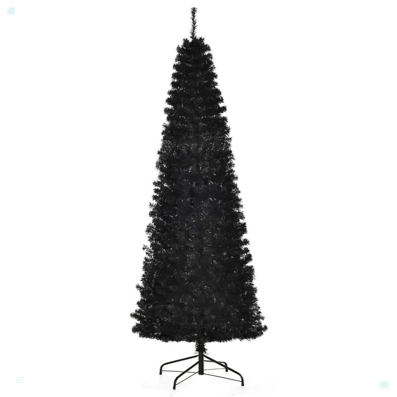 Sapin de Noël artificiel mince avec branches réalistes, 7'
