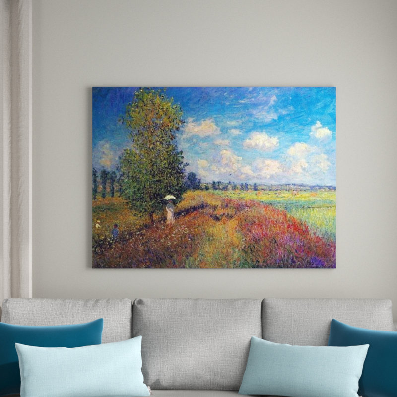 Claude Monet - Wrapped Canvas Painting, 60cm H x 80cm W x 1.8cm D