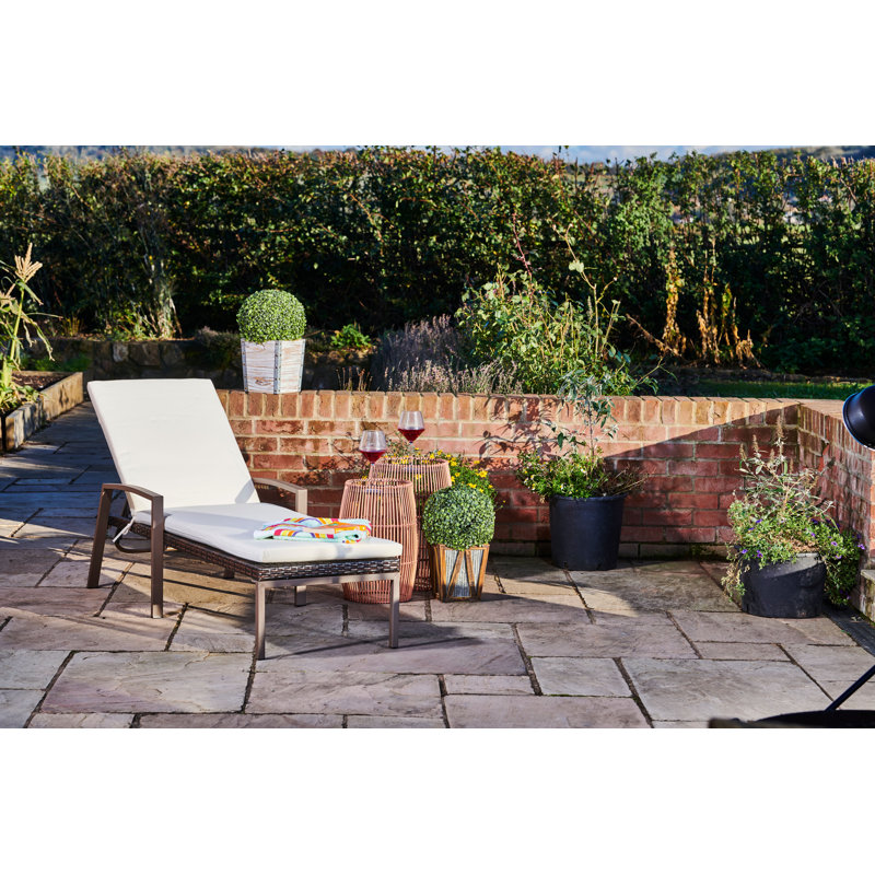 59.7cm Long Reclining Single Chaise with Cushions