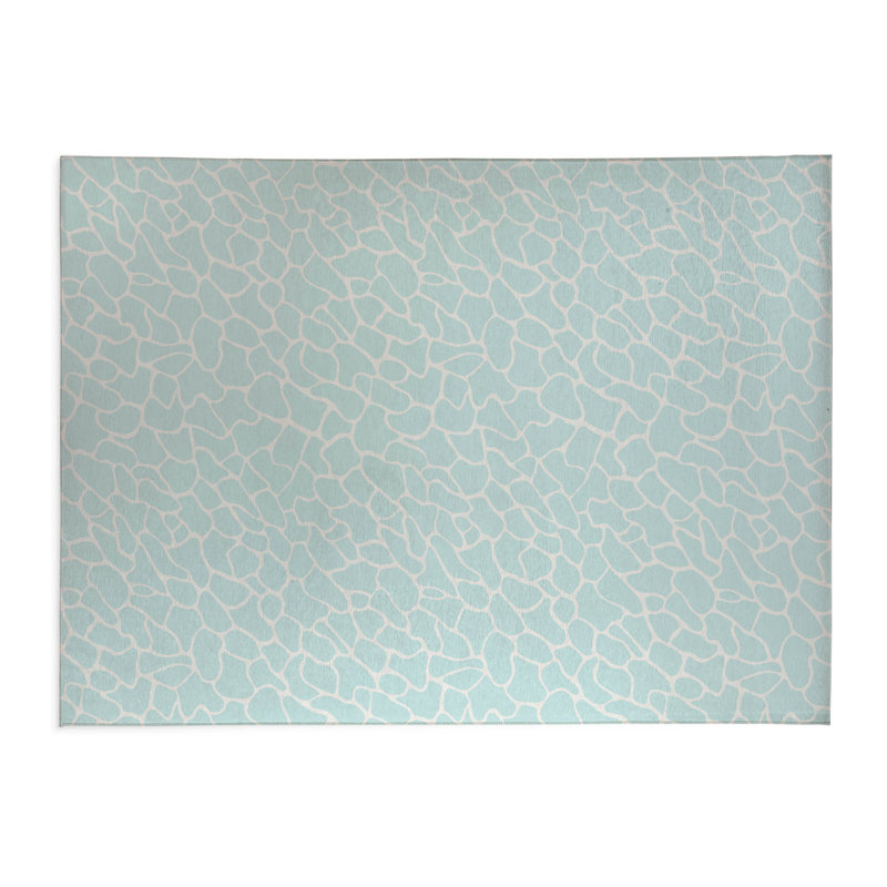 Patch Play Indoor Doormat, 24" W x 36" L, Light Blue