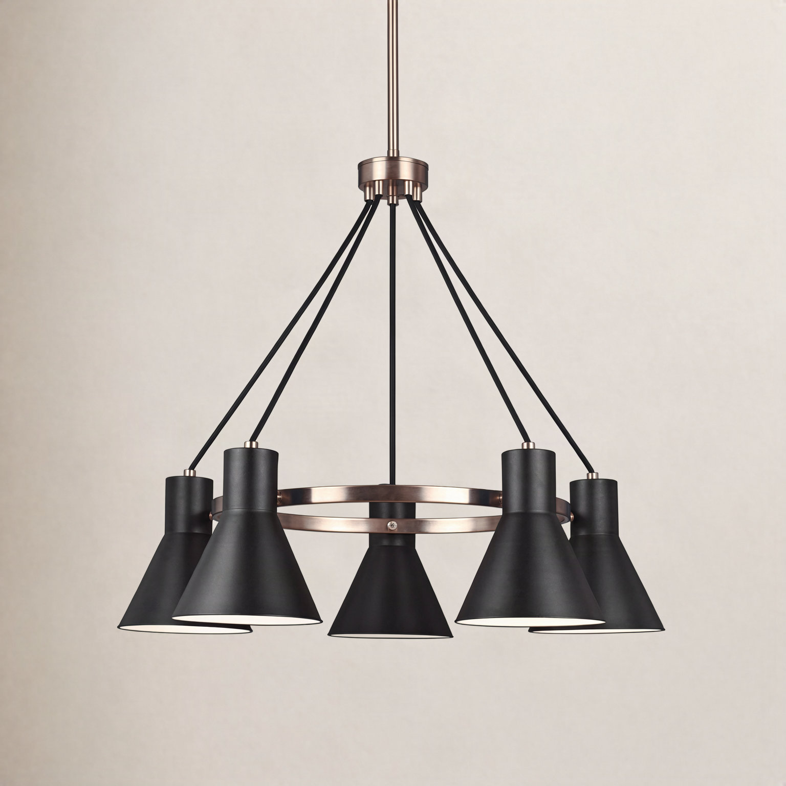 Byers 5-Light Chandelier, Satin Bronze, No
