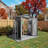 5X3 FT Metal Outdoor Storage Shed, Tool Shed with Peaked Roof Waterproof, Lockable Door Compact Metal Tool Shed for Garden, Backyard, Patio, Sundries and Bike Storage, Gray