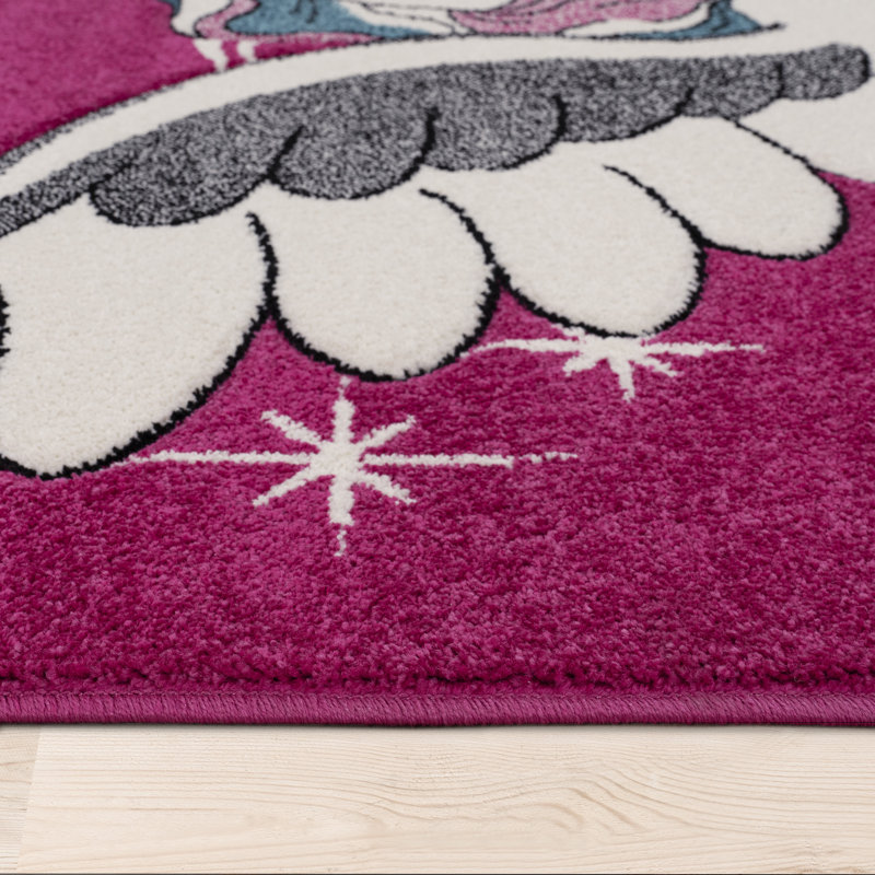 Renzo Flatweave Pink/Cream Rug, Rectangle 120 x 170cm